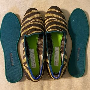 Rothy’s Chai Zebra The Loafer size 9.5